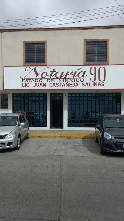Notaría 90 Estado de Mexico, Titular Lic. Juan Castañeda Salinas